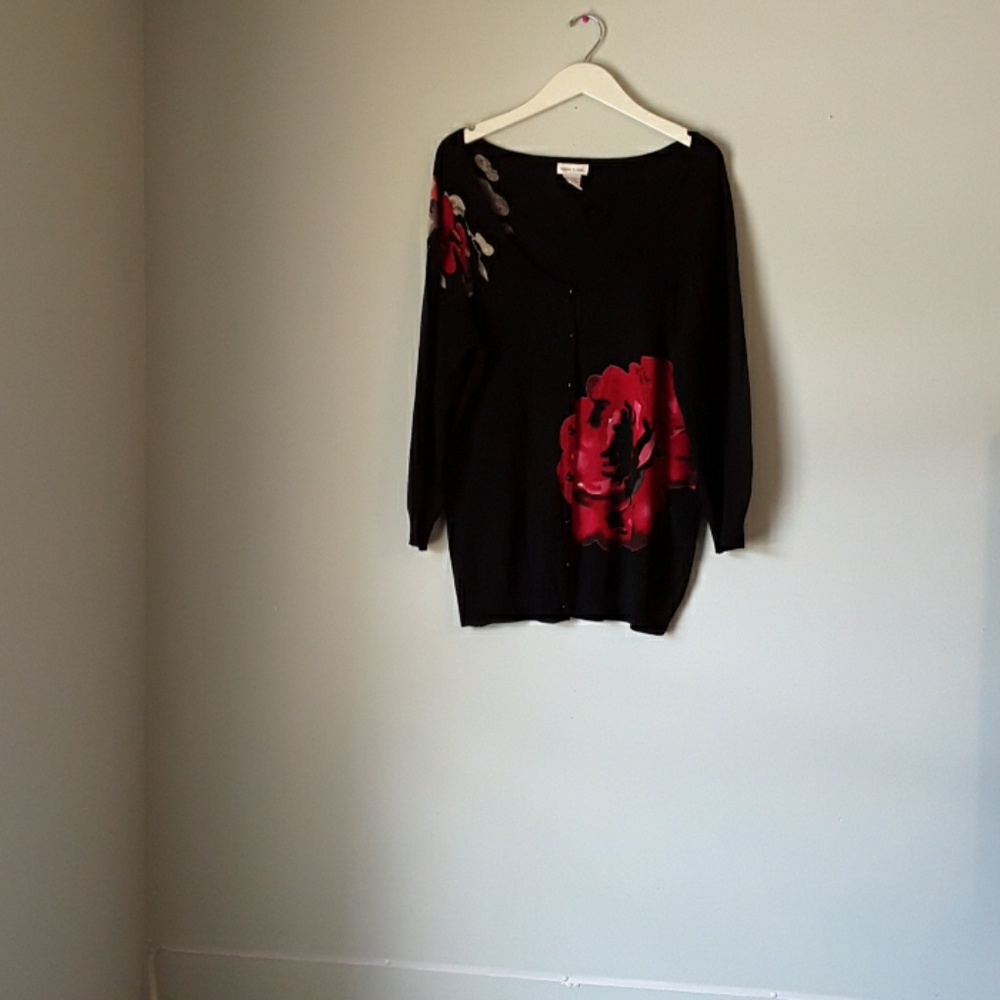 floral  sweater